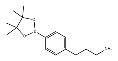 Benzenepropanamine, 4-(4,4,5,5-tetramethyl-1,3,2-dioxaborolan-2-yl)- 结构式