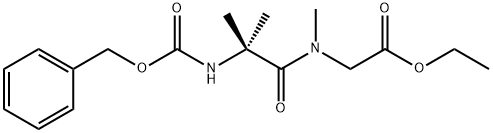 Glycine, 2-methyl-N-[(phenylmethoxy)carbonyl]alanyl-N-methyl-, ethyl ester (9CI) Structure