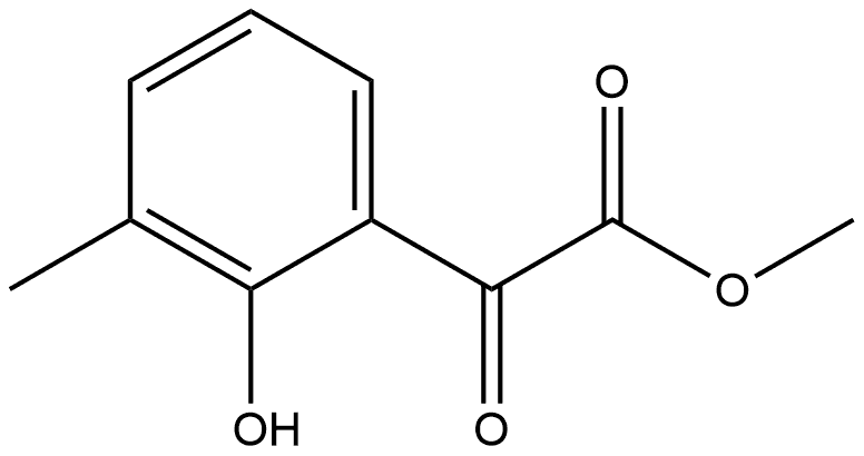 Methyl 2-hydroxy-3-methyl-α-oxobenzeneacetate Structure