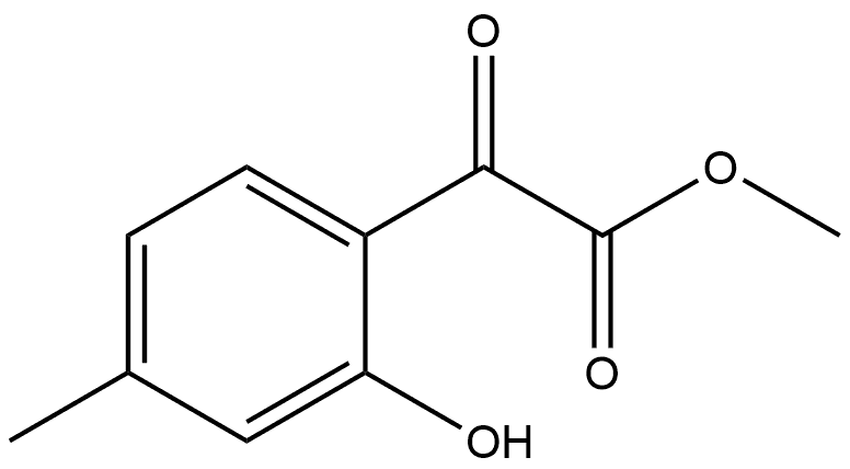 Methyl 2-hydroxy-4-methyl-α-oxobenzeneacetate Struktur