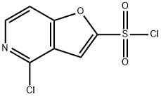 4-氯氟[3,2-C]吡啶-2-磺酰氯 结构式