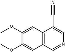 6,7-Dimethoxy-isoquinoline-4-carbonitrile Structure