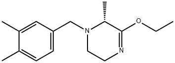 Pyrazine, 1-?[(3,?4-?dimethylphenyl)?methyl]?-?3-?ethoxy-?1,?2,?5,?6-?tetrahydro-?2-?methyl-?, (2R)?- Structure