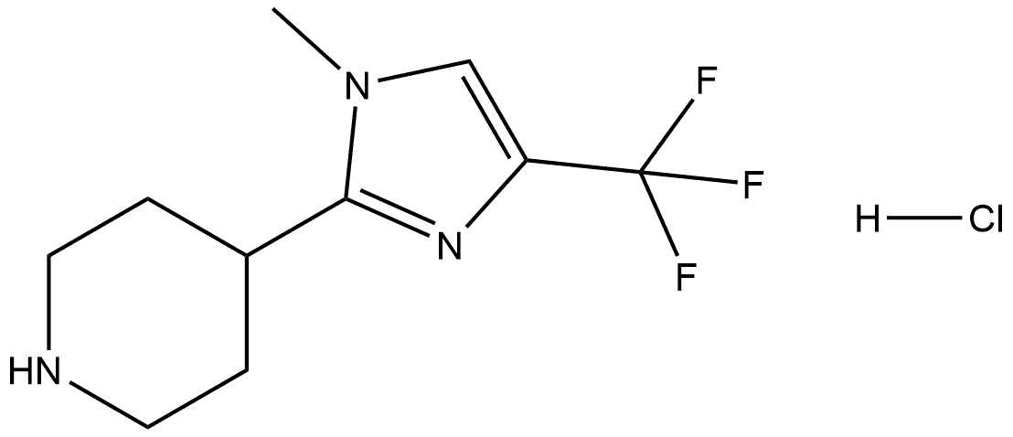 Piperidine, 4-[1-methyl-4-(trifluoromethyl)-1H-imidazol-2-yl]-, hydrochloride (1:1)|