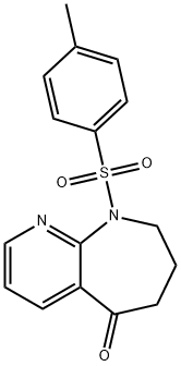 5H-Pyrido[2,3-b]azepin-5-one, 6,7,8,9-tetrahydro-9-[(4-methylphenyl)sulfonyl]- Structure