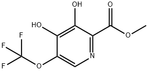 Methyl 3,4-dihydroxy-5-(trifluoromethoxy)pyridine-2-carboxylate,1803433-16-0,结构式