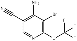 4-Amino-5-bromo-6-(trifluoromethoxy)-3-pyridinecarbonitrile Structure
