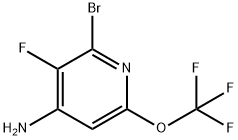 4-Amino-2-bromo-3-fluoro-6-(trifluoromethoxy)pyridine Structure