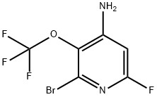 4-Amino-2-bromo-6-fluoro-3-(trifluoromethoxy)pyridine Struktur