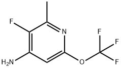 4-Amino-3-fluoro-2-methyl-6-(trifluoromethoxy)pyridine Structure