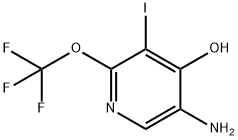 5-Amino-4-hydroxy-3-iodo-2-(trifluoromethoxy)pyridine,1803536-71-1,结构式