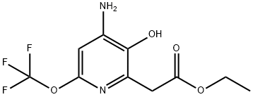 Ethyl 4-amino-3-hydroxy-6-(trifluoromethoxy)pyridine-2-acetate Structure