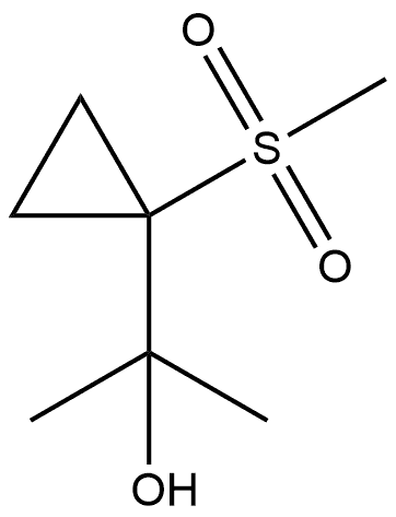 2-(1-methanesulfonylcyclopropyl)propan-2-ol Struktur