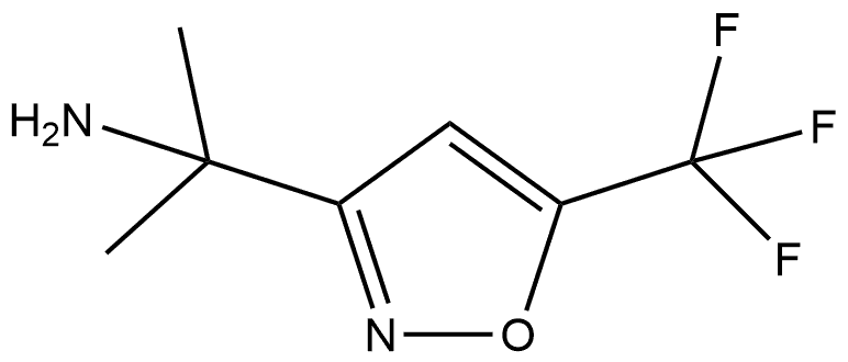 2-[5-(trifluoromethyl)-1,2-oxazol-3-yl]propan-2-amine Struktur