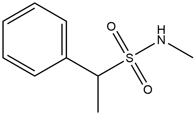 N-methyl-1-phenylethane-1-sulfonamide Structure