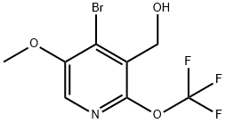 4-Bromo-5-methoxy-2-(trifluoromethoxy)pyridine-3-methanol 结构式