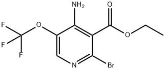 Ethyl 4-amino-2-bromo-5-(trifluoromethoxy)pyridine-3-carboxylate,1803633-50-2,结构式