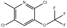 3,6-Dichloro-2-methyl-5-(trifluoromethoxy)pyridine,1803634-50-5,结构式