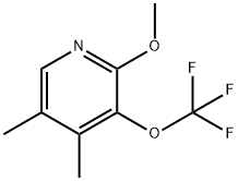 4,5-Dimethyl-2-methoxy-3-(trifluoromethoxy)pyridine,1803637-37-7,结构式