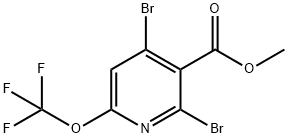 Methyl 2,4-dibromo-6-(trifluoromethoxy)pyridine-3-carboxylate,1803638-25-6,结构式