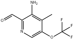 3-Amino-4-methyl-5-(trifluoromethoxy)pyridine-2-carboxaldehyde|