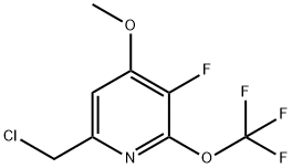 6-(Chloromethyl)-3-fluoro-4-methoxy-2-(trifluoromethoxy)pyridine 结构式