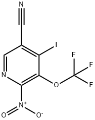 5-Cyano-4-iodo-2-nitro-3-(trifluoromethoxy)pyridine 结构式