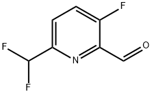 2-Pyridinecarboxaldehyde, 6-(difluoromethyl)-3-fluoro- Struktur