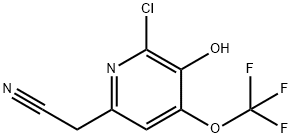 2-Chloro-3-hydroxy-4-(trifluoromethoxy)pyridine-6-acetonitrile|