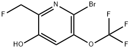 2-Bromo-6-(fluoromethyl)-5-hydroxy-3-(trifluoromethoxy)pyridine|