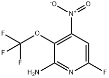 2-Amino-6-fluoro-4-nitro-3-(trifluoromethoxy)pyridine 结构式