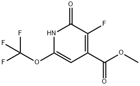 Methyl 3-fluoro-2-hydroxy-6-(trifluoromethoxy)pyridine-4-carboxylate,1803683-12-6,结构式