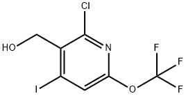 2-Chloro-4-iodo-6-(trifluoromethoxy)pyridine-3-methanol 结构式