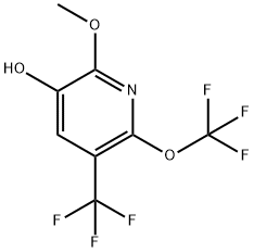 3-Hydroxy-2-methoxy-6-(trifluoromethoxy)-5-(trifluoromethyl)pyridine 结构式