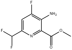 methyl 3-amino-6-(difluoromethyl)-4-fluoropyridine-2-carboxylate Struktur