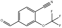 4-Cyano-3-(trifluoromethoxy)benzaldehyde 化学構造式