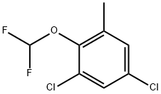 Benzene, 1,5-dichloro-2-(difluoromethoxy)-3-methyl- Structure