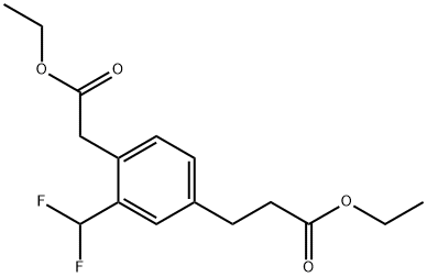 1803724-24-4 Ethyl 2-(difluoromethyl)-4-(3-ethoxy-3-oxopropyl)phenylacetate
