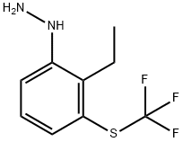 1-(2-Ethyl-3-(trifluoromethylthio)phenyl)hydrazine|