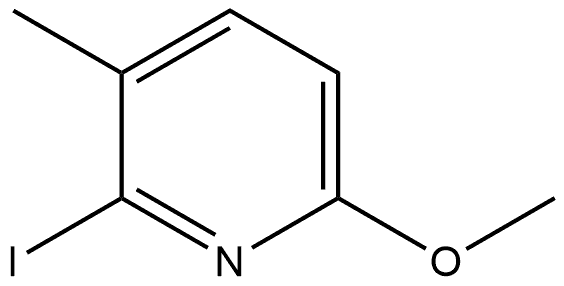 2-Iodo-6-methoxy-3-methylpyridine 结构式