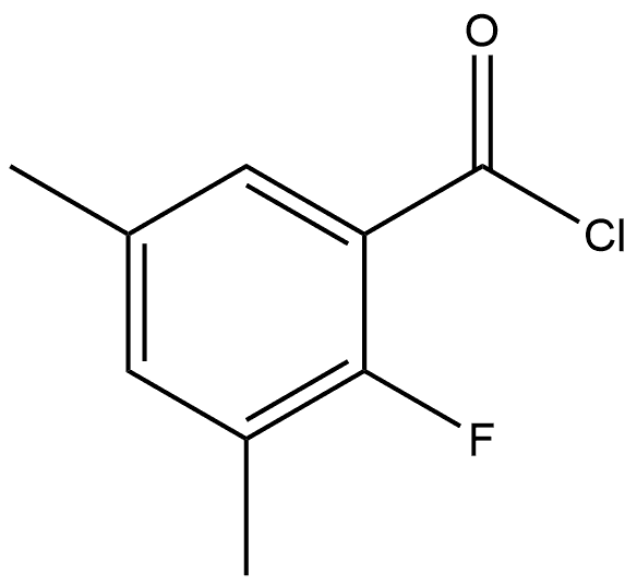 2-Fluoro-3,5-dimethylbenzoyl chloride 结构式