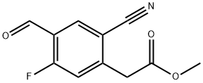 1803750-06-2 Methyl 2-cyano-5-fluoro-4-formylphenylacetate