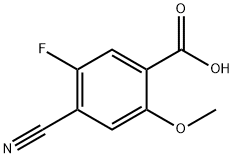 Benzoic acid, 4-cyano-5-fluoro-2-methoxy- Struktur