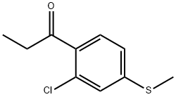 1-(2-Chloro-4-(methylthio)phenyl)propan-1-one Struktur