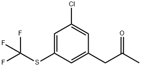 1-(3-Chloro-5-(trifluoromethylthio)phenyl)propan-2-one,1803763-80-5,结构式