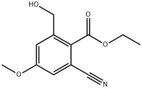 Ethyl 2-cyano-6-hydroxymethyl-4-methoxybenzoate,1803773-19-4,结构式