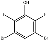 3,5-dibromo-2,6-difluorophenol 化学構造式