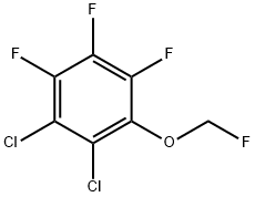 1,2-Dichloro-3-fluoromethoxy-4,5,6-trifluorobenzene,1803784-63-5,结构式