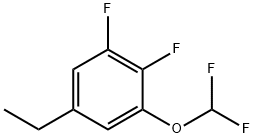 1,2-Difluoro-3-difluoromethoxy-5-ethylbenzene Structure