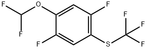 1,4-Difluoro-2-difluoromethoxy-5-(trifluoromethylthio)benzene Structure